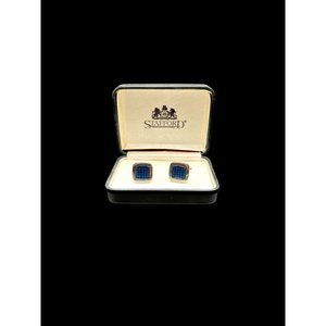 Blue Carbon Cuff Links - Stafford